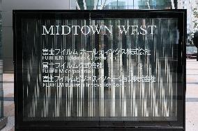 Fujifilm signboard and logo